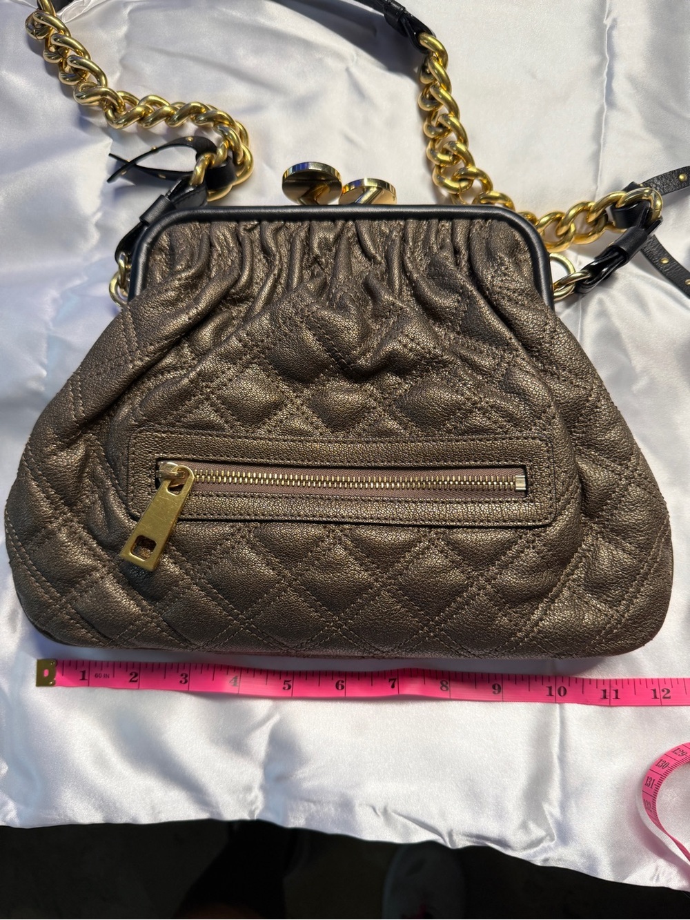 Marc Jacobs Vintage 2010 Archive Metallic Bronze Little Stam Bag - Picture 15 of 17
